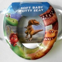 Jual Toilet Training Anak - Soft Baby Potty Seat Handle Karakter Dinosaurus Murah