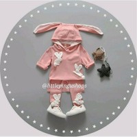 Jual Baju Anak HOODED BUNNY ATTACK BABY PinkK Murah