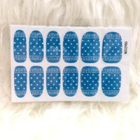 Jual Stiker Kuku / Nail Sticker / Stiker Kuku Motif Blue Dots Murah