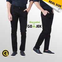 Jual Celana Chino Panjang Slim Fit / Hitam Murah