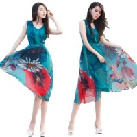 Jual Dress Wanita Import Baju Import Chiffon 664 Murah