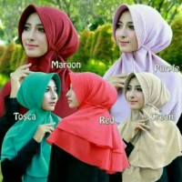 Jual HIJAB KERUDUNG JILBAB INSTAN KHIMAR RUBIAH PET PAD BERGO AISYAH KCB Murah