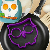 Jual Burung Hantu cetakan omelette telur owl shape silicone mold Murah