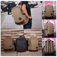 Jual BEST SELLER Tas Ransel Bodypack Kanvas Canvas Model Kombinasi A361 Murah