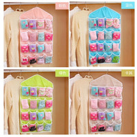 Jual PROMO Storage Bag Gantung 16 Kantong Hanger Organizer Underwear Pouch Murah