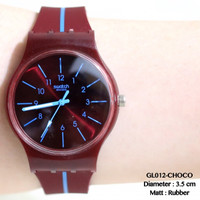 Jual PROMO Jam tangan wanita swatch tali karet grosir murah import fossil d Murah
