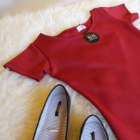 Jual Scuba Bodycon Midi Dress DS766 Murah