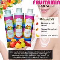 Jual LULUR BODY SCRUB FRUITAMIN ORIGINAL BPOM / LULUR FRUITAMIN Murah