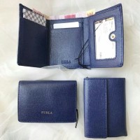 JUAL DOMPET FURLA TRIFOLD SMALL NAVY ORIGINAL