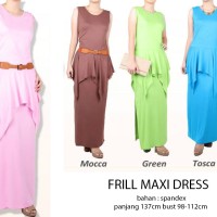 Jual Frill Maxi Dress Murah