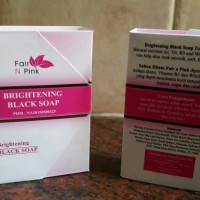 Jual SABUN FAIR N PINK BRIGHTENING BLACK SOAP FAIR N PINK Murah