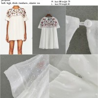 Jual White Shoulder Embriodery (S,M,L) Jumpsuit - 43766 Murah