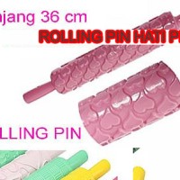 Jual ROLLING PIN FONDANT MOTIF HATI LOVE EMBOSS CLAY GILING LOVE DIY PRESS Murah