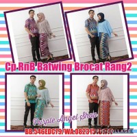 Jual Couple Setelan Rok N Blouse BATWING BROKAT Exclusive Batik Rang-Rang Murah