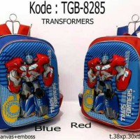 Jual Terbaru Tas Ransel Anak Cowok Robot Transformer Optimus Prime Murah