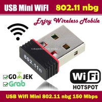 Jual New 150Mbps 150M Mini USB WiFi Wireless Adapter Network LAN Card 802.1 Murah