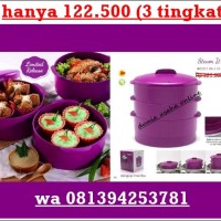 Jual steam it ungu (3 tingkat ) diskon 50% Murah