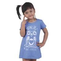 Jual Kaos Anak Branded Owl Lovers Burung Hantu Biru Murah
