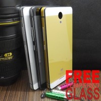 Jual Case Aluminium Glass iPhone 5 Style Backdoor Xiaomi Redmi Note 2 Murah