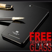 Jual Hardcase Alumunium Tempered Glass Hard Back Cover Case Xiaomi Redmi 3 Murah