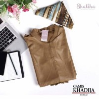 Jual Set gamis Khadija by Shaliha dan Khimar segi empat by Elzatta Murah