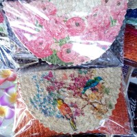 clutch dompet anyaman bali lukis