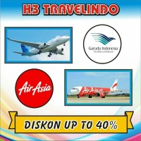 Jual Promo Tiket Pesawat Garuda / Airasia Diskon up to 40% dari Tr*veloka Murah