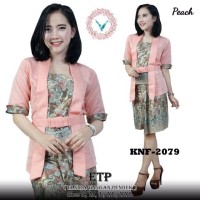 Jual Kebaya Kutubaru Elnira Mini dress Peach Murah