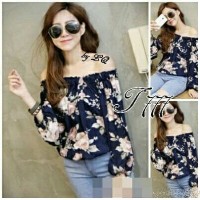 Jual 008 SABRINA FLOWER 58.000 Bahan twiscone, fit to L Murah