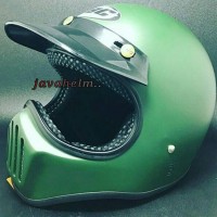 Helm Cakil HBC Hijau Army Tentara Retro Classic