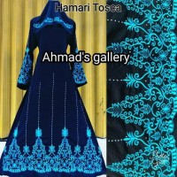 Jual Abaya bordir Hamari tosca Murah