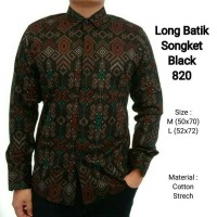 Jual jual kemeja batik songket pria lengan panjang formal Murah
