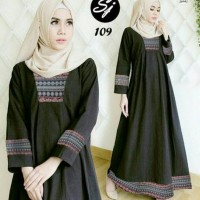 Jual maxi ayla songket baju muslim wanita pakaian perempuan gamis dres Murah