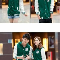Jual jaket varsity shingeki no kyojin survey corps Murah
