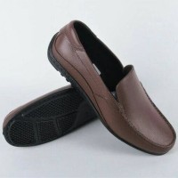 Jual Sepatu Pantofel Karet Pria ATT ABK 350 warna Coklat Brown Murah