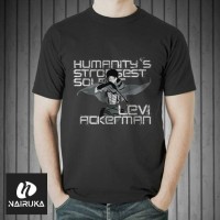 Jual T Shirt Anime Shingeki no kyojin : Levi Ackerman Nairuka Apparel Murah
