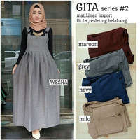 Baju Overall Pakaian Wanita Hijabers Gita Series Murah