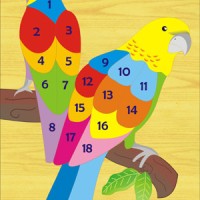 Jual Puzzle Kayu Angka Burung Nuri Puzzle Burung Nuri Puzzle Kayu Murah