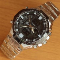 Jual Jam Tangan Pria Casio Edifice EFA-150 New Silver black Limited Murah