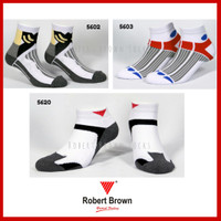 Jual Kaos Kaki Sport Anti Bakteria Pria Robert Brown Katun Anti Bau Murah