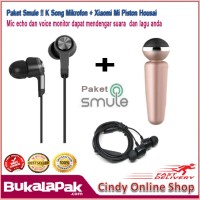 Jual Paket Smule K Song Mikrofon Xiaomi Mi Piston Housai Classic Earphone Murah