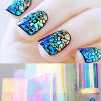 Jual Nail art shell foil 3D stiker kuku Murah