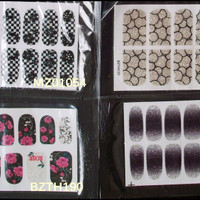 Jual Nail Sticker isi 12pcs Nail Art Decorations Stiker Kuku Murah
