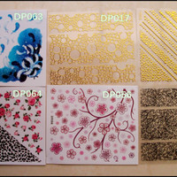 Jual Stiker Kuku Lebar 8x9 Nail Art Stiker Kuku Nail Accesories Decoration Murah