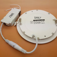 Jual PROMO Led Panel 9 watt light Model BULAT Merk SANLY ( NYALA SUPER BRIG Murah