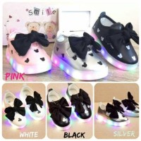 Jual SEPATU ANAK LED MICKEY BIG RIBBON KL07 MURAH Murah