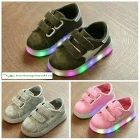 Jual SEPATU ANAK LED STAR LIGHT ARMY 26-30 KL22 MURAH Murah