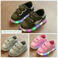 Jual SEPATU ANAK LED STAR LIGHT ARMY 21-25 KL23 MURAH Murah