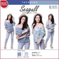 Jual Seagull Sabrina Top Blouse Atasan Wanita BL1035 Murah Murah