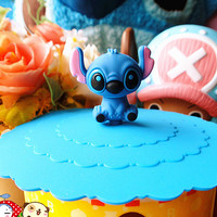 Jual Tutup gelas silikon motif HK, doraemon, rilakuma, pooh KHM059 Murah